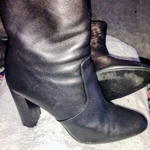 Steve Madden Black Heeled Boots